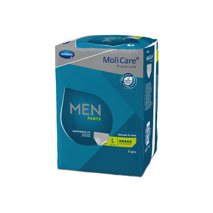 MoliCare Premium Men Pants Ανδρικά Ακράτειας Large (Περ: 100-150cm) 7 Σταγ. 7τμχ REF:915828 Hartmann